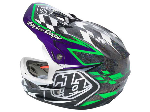 Troy Lee 2013 D3 Composite Helmet-Team Black/Green - 4