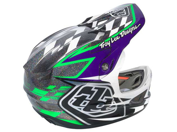 Troy Lee 2013 D3 Composite Helmet-Team Black/Green - 5