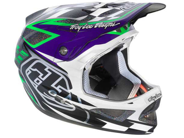 Troy Lee 2013 D3 Composite Helmet-Team Black/Green - 1