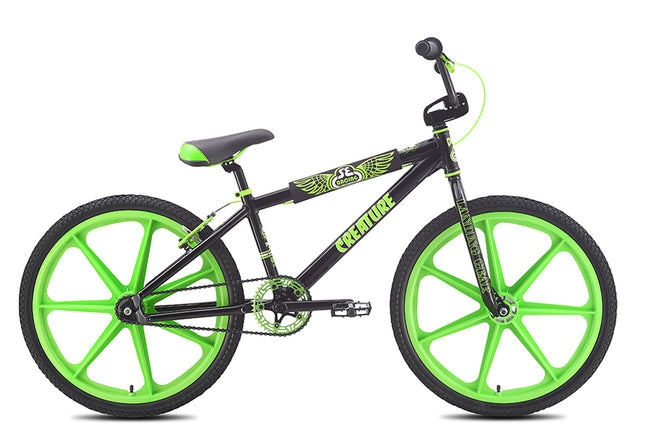 SE Bikes Creature 24&quot; BMX Freestyle Bike-Midnight Black - 1