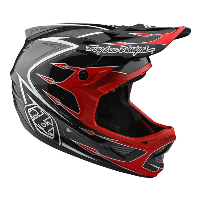 Troy Lee D3 Composite Helmet-Corona-Red/Gray - 1