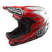 Troy Lee D3 Composite Helmet-Corona-Red/White - 4