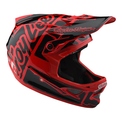 Troy Lee D3 Fiberlite Helmet-Factory-Red