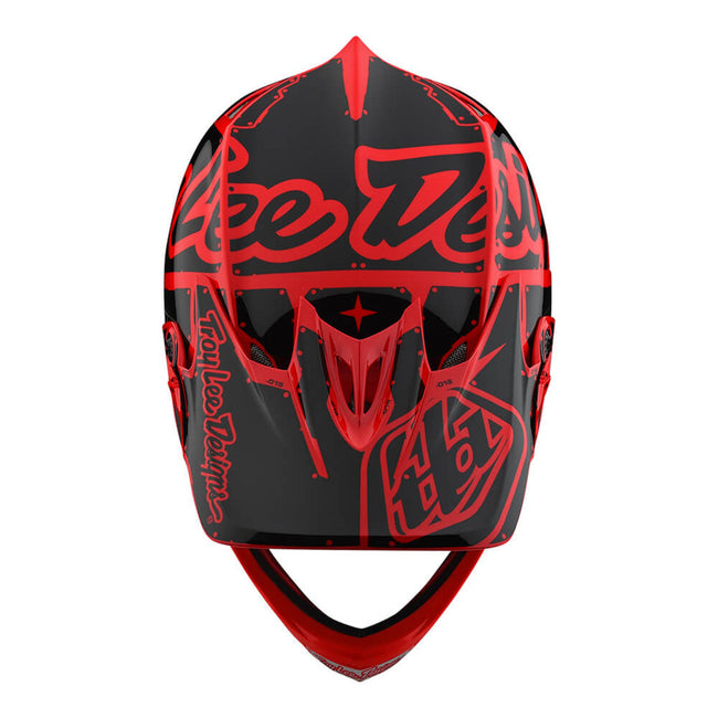 Troy Lee D3 Fiberlite Helmet-Factory-Red - 2