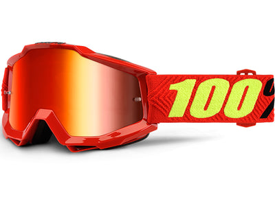 100% Accuri Goggles-Saarinen-Mirror Red Lens
