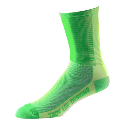 Troy Lee Ace Performance Crew Sock - 50/50 Flo Yellow