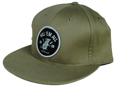 Animal Kill'em All Snapback Hat-Tan