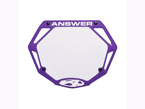Answer BMX 3D Number Plate - 3