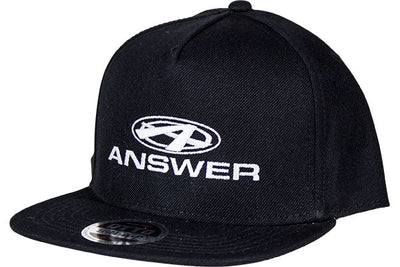 Answer Snap Back Hat-Black