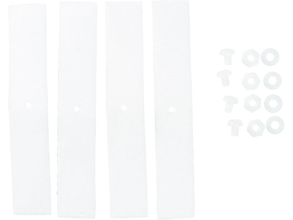 Black Crown Velcro Number Plate Straps - 4