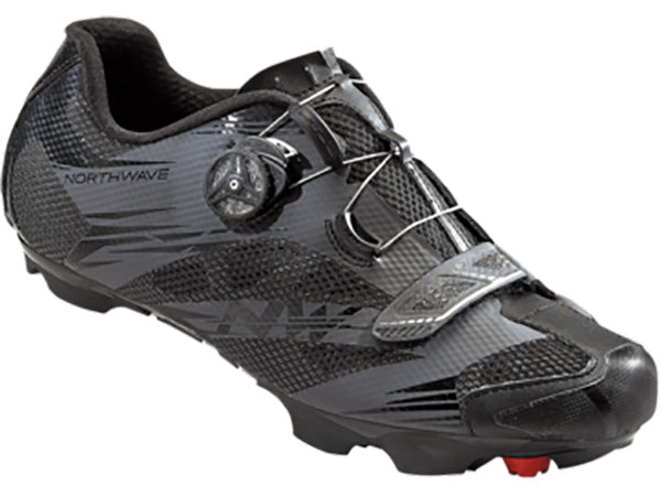 Northwave Scorpius 2 Plus Clipless Shoes-Black/Charcoal - 1