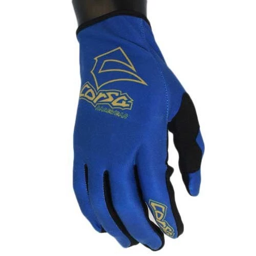 Corsa Unleashed Strapless BMX Race Gloves-Navy/Gold - 1