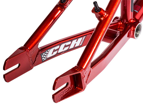 CCH Super Cup Aluminum BMX Race Frame-Candy Red - 3