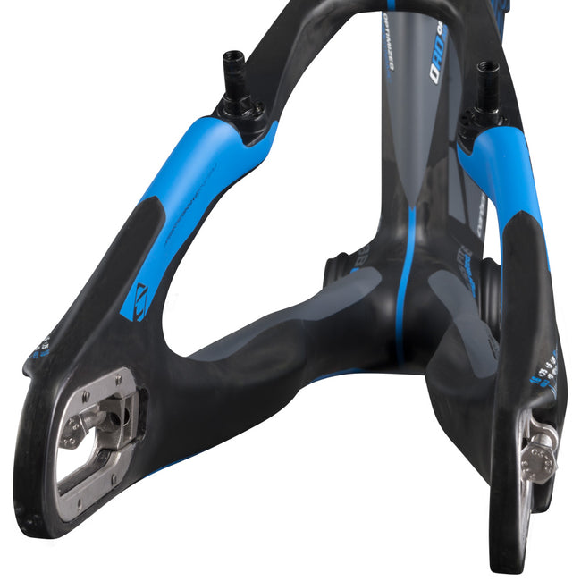 Chase ACT 1.0 Carbon BMX Race Frame-Gloss Black/Blue - 3