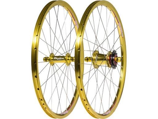Bombshell BL Expert Plus BMX Race Wheelset-28H-20x1.50"-Gold - 2