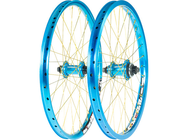 Custom Wheelset: Alienation Supercross Wheelset-20x1.75&quot;-Blue - 1