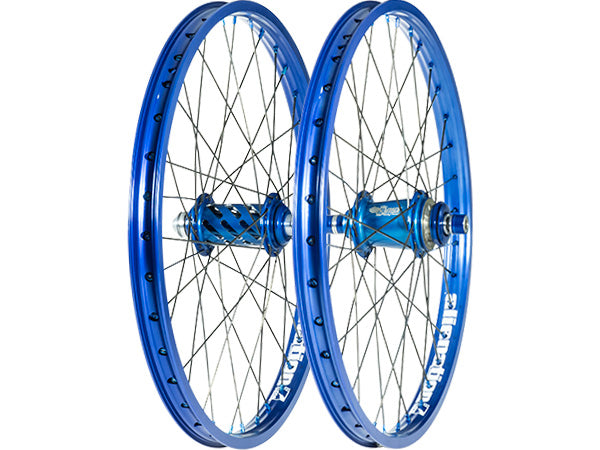 Custom Wheelset: Blue Alienation Malice Rims-Blue Onyx Hubs-20x1.75&quot; - 1