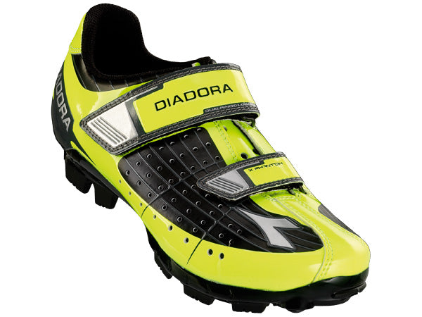 Diadora X Phantom Jr Clipless Shoes-Black/Yellow - 1