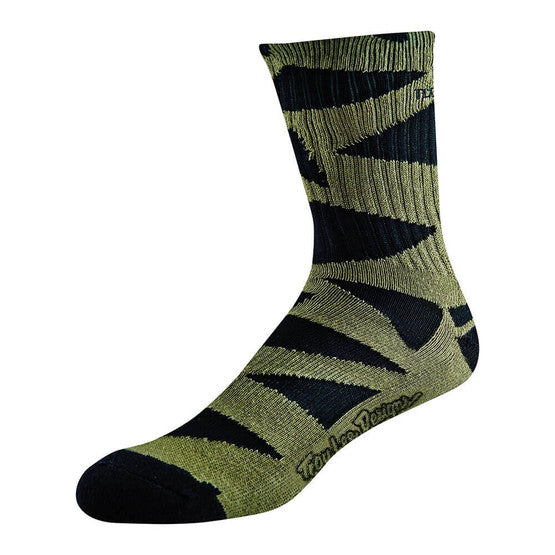 Troy Lee Edge Crew Socks-Black/Army-11/13 - 1