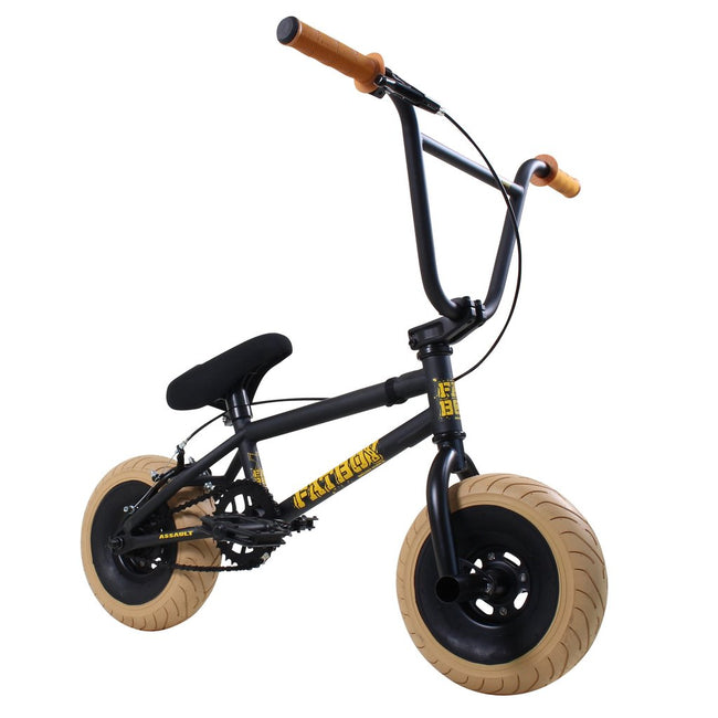 Fat Boy Mini BMX Bike The Assault Pro-Black/Gum Tires - 1