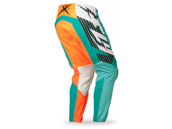 Fly Racing 2014 Kinetic Mesh Race Pants-Teal/Hi-Vis Orange - 4