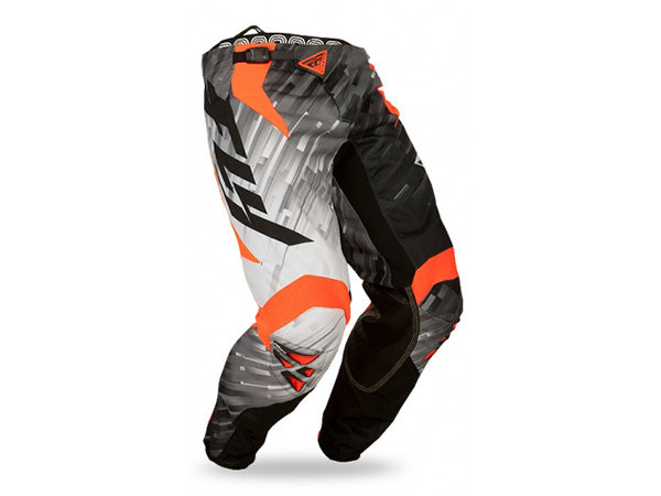 Fly Racing 2015 Kinetic Glitch Race Pants-Black/White/Orange - 1