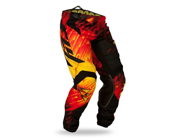 Fly Racing 2015 Kinetic Glitch Race Pants-Red/Black/Yellow - 1
