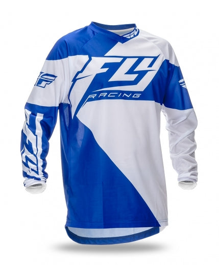 Fly Racing 2016 F-16 BMX Race Jersey-Blue/White - 1