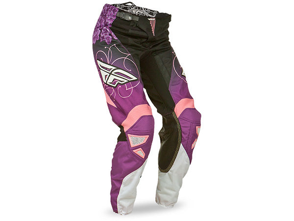 Fly Racing 2015 Kinetic Ladies Race Pants-Black/Purple/Pink - 1