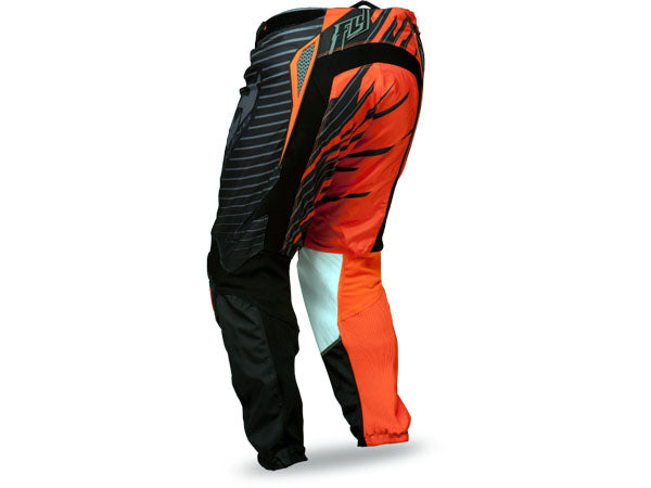 Fly Racing 2014 Kinetic Shock Race Pants-Orange/Black - 2