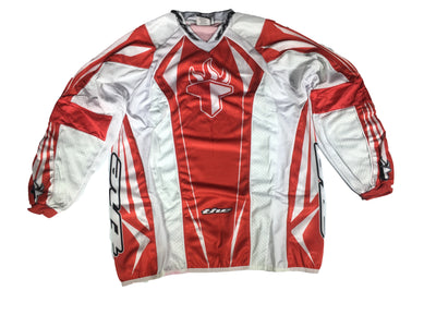 T.H.E. Sport Long Sleeve BMX Race Jersey-Red