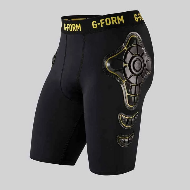 G-Form Pro-X Compression Shorts-Black/Yellow - 7