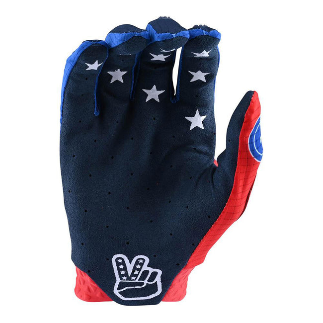 Troy Lee Designs Air BMX Race Gloves-Stars & Stripes-Red - 2