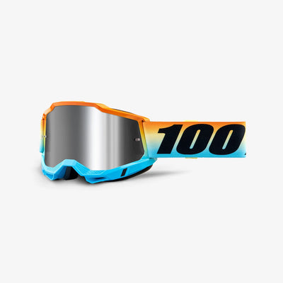 100% Accuri 2 Goggles-Sunset-Mirror Silver Flash Lens