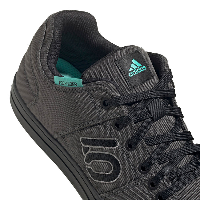adidas Five Ten Freerider Primeblue Flat Pedal Shoes-Dgh Solid Grey/Grey Three/Acid Mint - 7