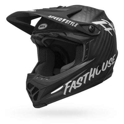 Bell Full-9 BMX Race Helmet-Fasthouse Matte Black/White