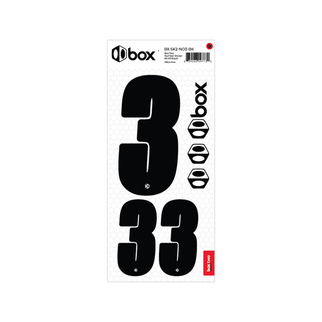 Box Two Number Sticker Kit - 7