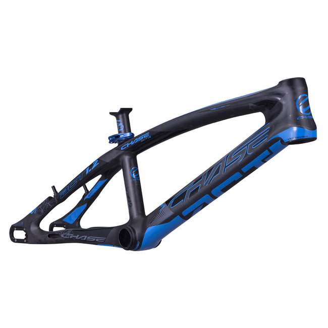 Chase ACT 1.2 Carbon BMX Race Frame-Black/Blue - 2
