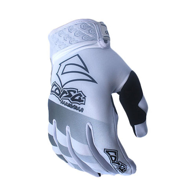 Corsa Unleashed Velcro BMX Race Gloves-White - 1
