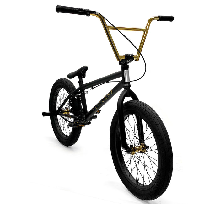 Elite BMX Destro 20.5"TT BMX Freestyle Bike-Black Gold - 1