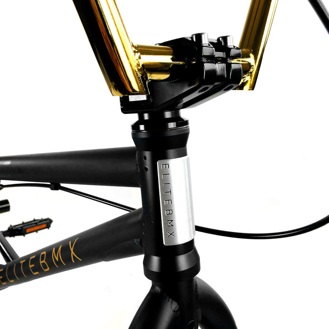 Elite BMX Destro 20.5"TT BMX Freestyle Bike-Black Gold - 2