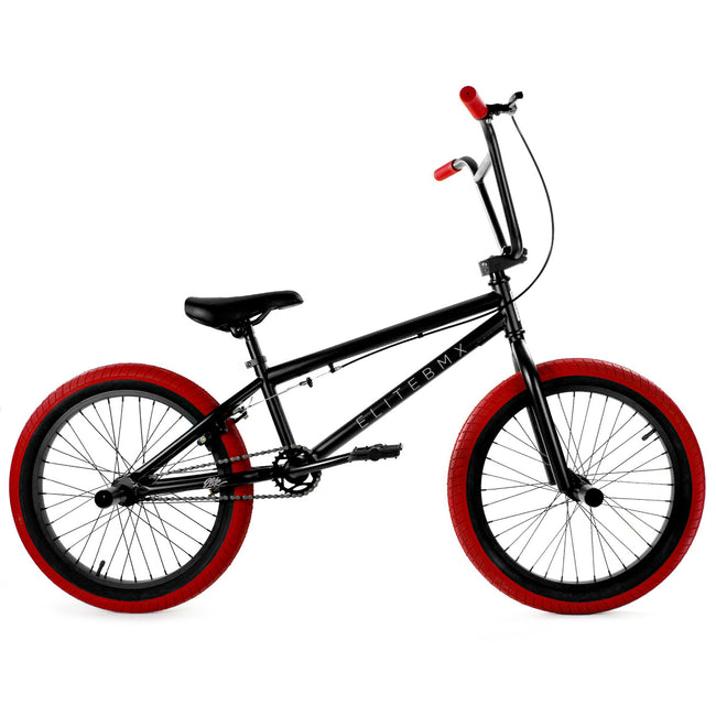 Elite BMX Stealth 20"TT BMX Freestyle Bike-Black/Red - 1