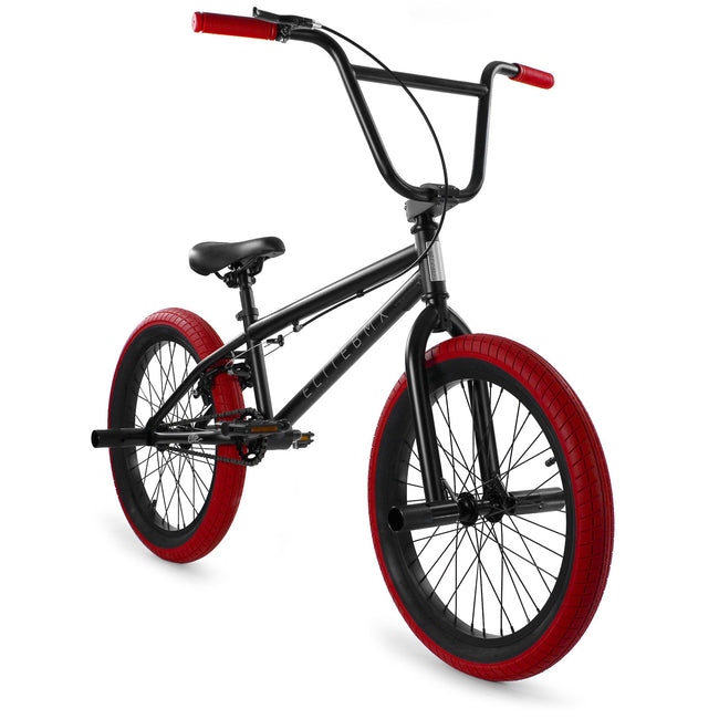 Elite BMX Stealth 20"TT BMX Freestyle Bike-Black/Red - 2