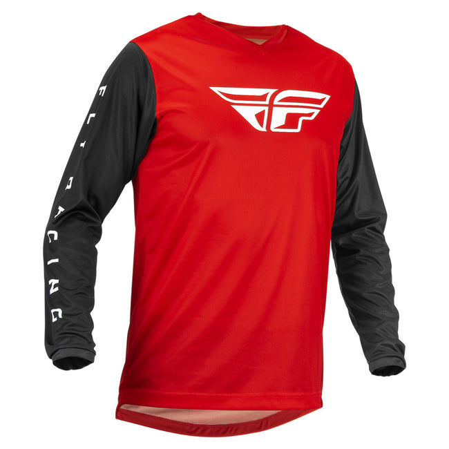 Fly Racing F-16 BMX Race Jersey-Red/Black White Logo - 1