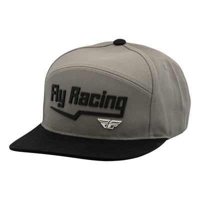 Fly Racing Flash Hat-Grey/White-Adult
