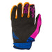Fly Racing Kinetic K220 BMX Race Gloves-Midnight/Blue/Orange - 2