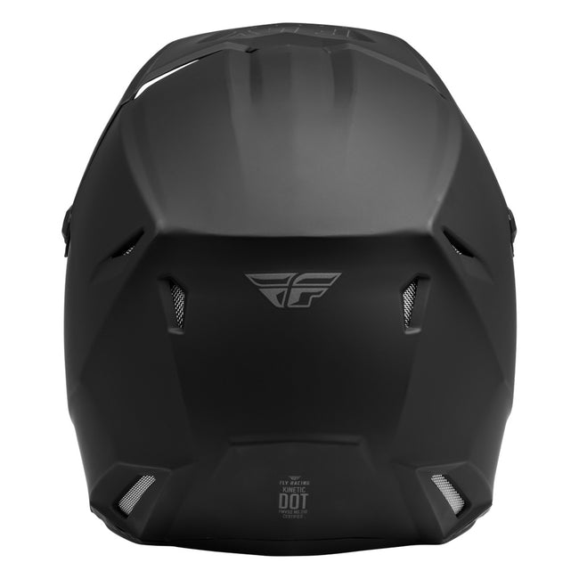 Fly Racing Kinetic Solid BMX Race Helmet-Block Logo-Matte Black - 2