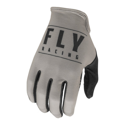 Fly Racing Media BMX Race Gloves-Grey/Black