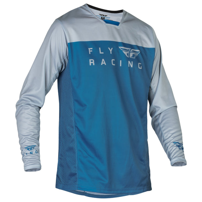 Fly Racing Radium BMX Race Jersey-Slate Blue/Grey - 1
