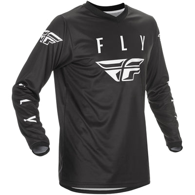Fly Racing Universal BMX Race Jersey-Black/White